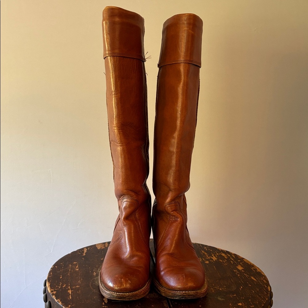 Vintage FRYE 1970’s Brown Leather Campus Boots. Excellent condition. W9. Style! - Picture 8 of 9